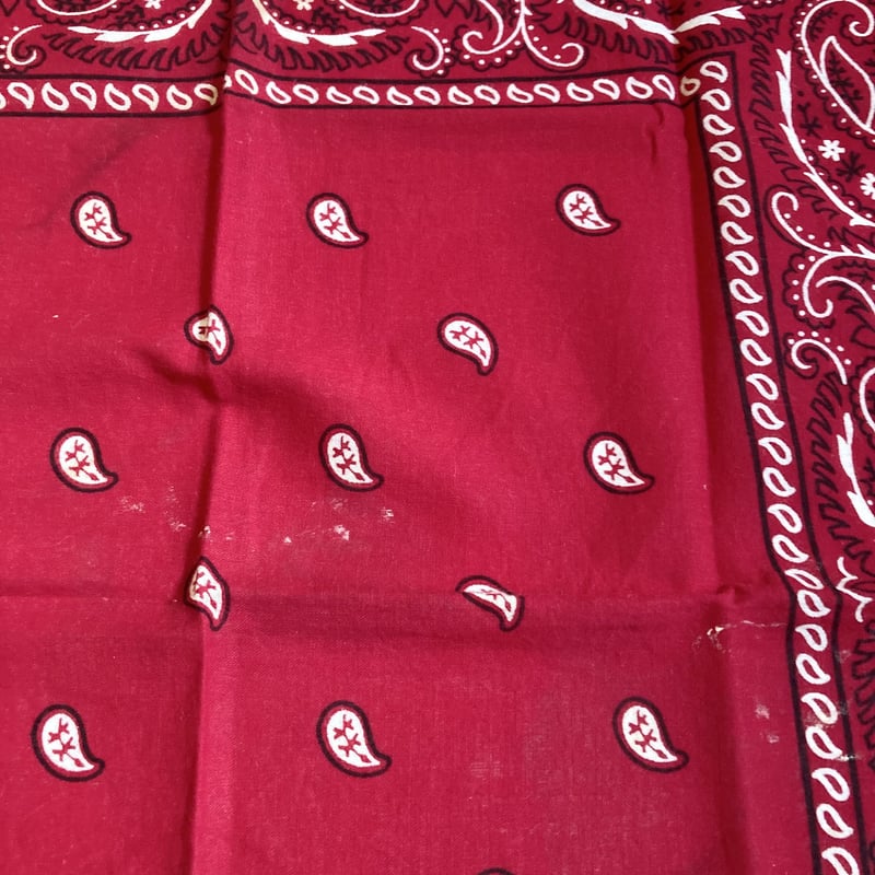 ヴィンテージ バンダナ レッド 1980～1990s／7 | MILMOUNTAIN STORE