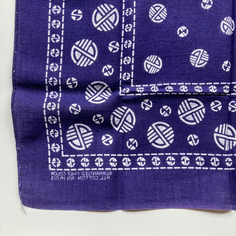 ヴィンテージ バンダナ ネイビー 1960s／27 | MILMOUNTAIN STORE