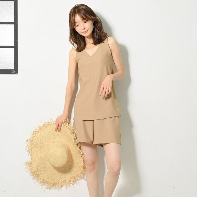 高級感増してリニューアル‼タンクトップ×ショートパンツのセットアップ