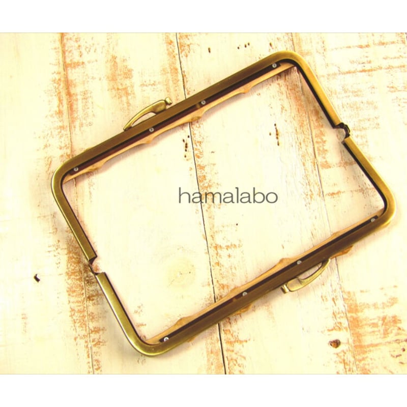 HA-2092】竹の口金24cm(キツネひねり×アンティークゴールド) | Hamalabo