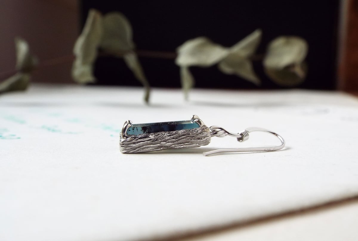 デンドリティックアゲートのピアス | Namikata