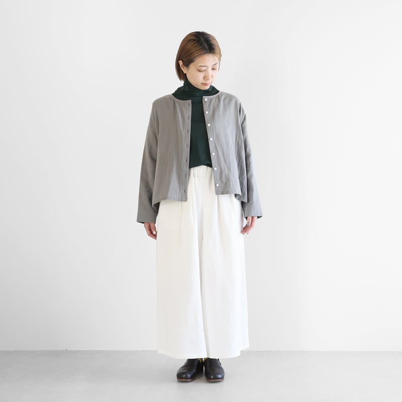 オールドレピアリネンスカートパンツ（ホワイト）【ユニセックス】505