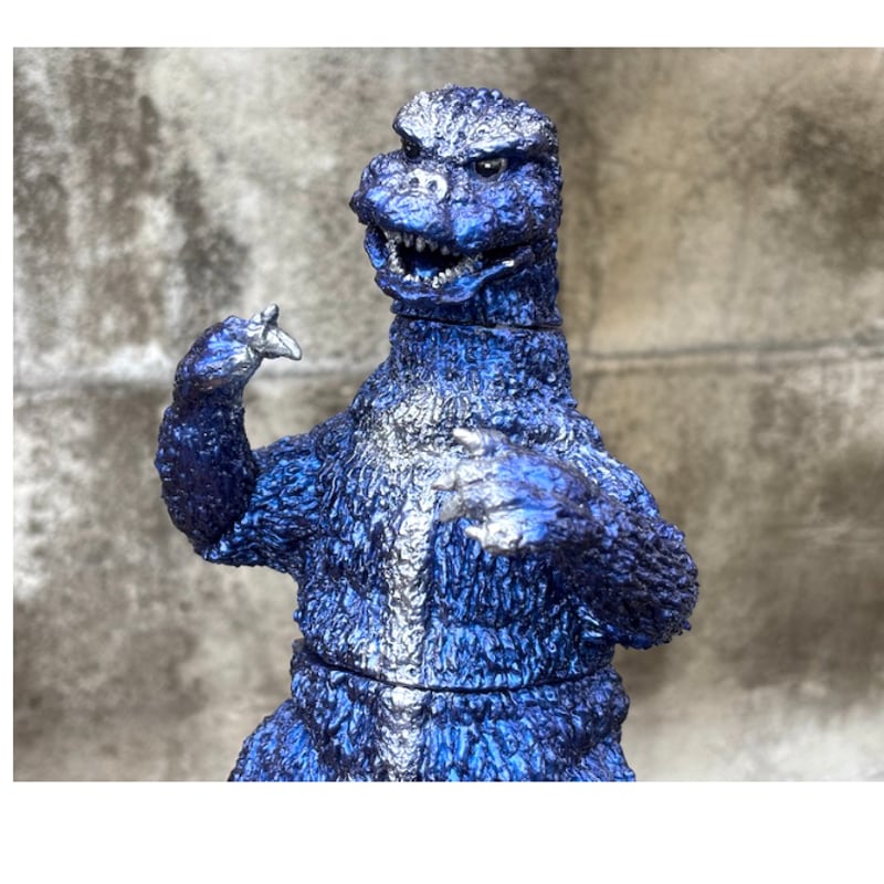 数量限定】ゴジラ（1974）ソフビキット メタリックダークブルー