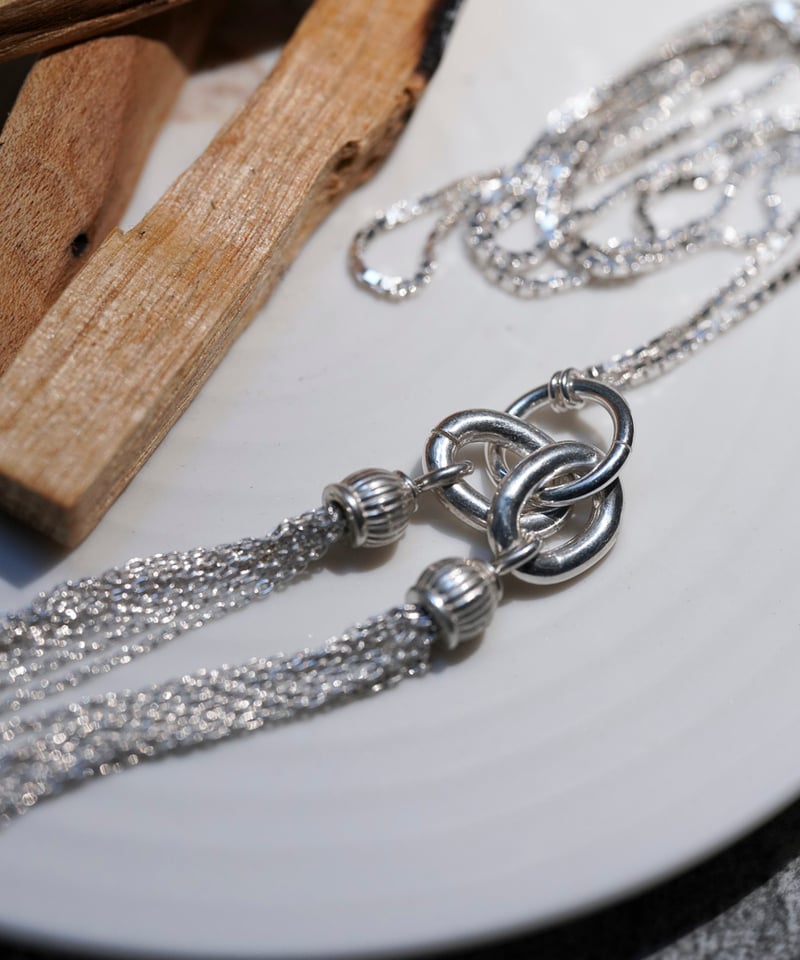 OX JEWELRY High-End SILVER CLASSIC TASSEL NECKL