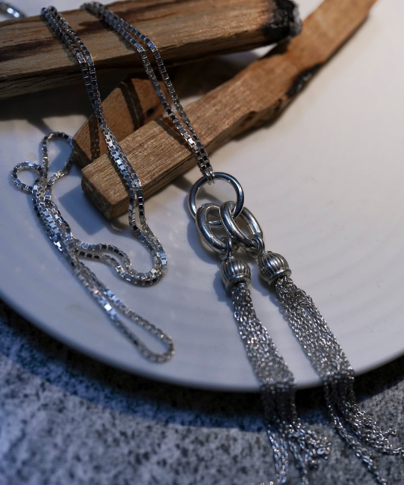 OX JEWELRY High-End SILVER CLASSIC TASSEL NECKL