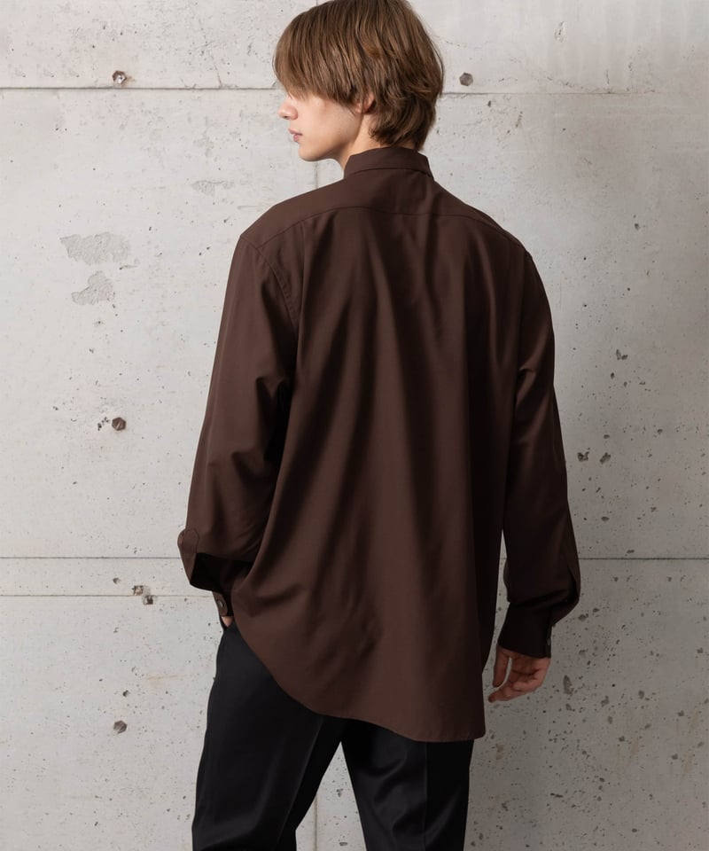 MBハイエンド尾州ウール Super140's ULTRAFINE WOOL パーマネントシャ