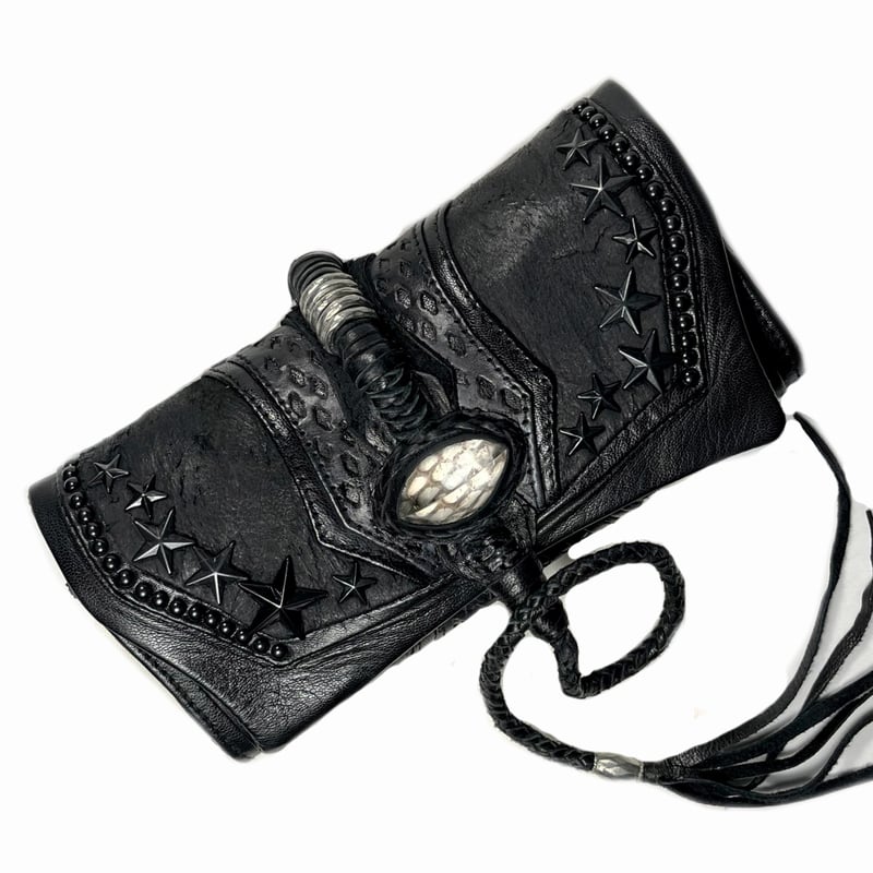 KMRii・ WB-Crystal Black Star/MB・Long Wallet・長財布