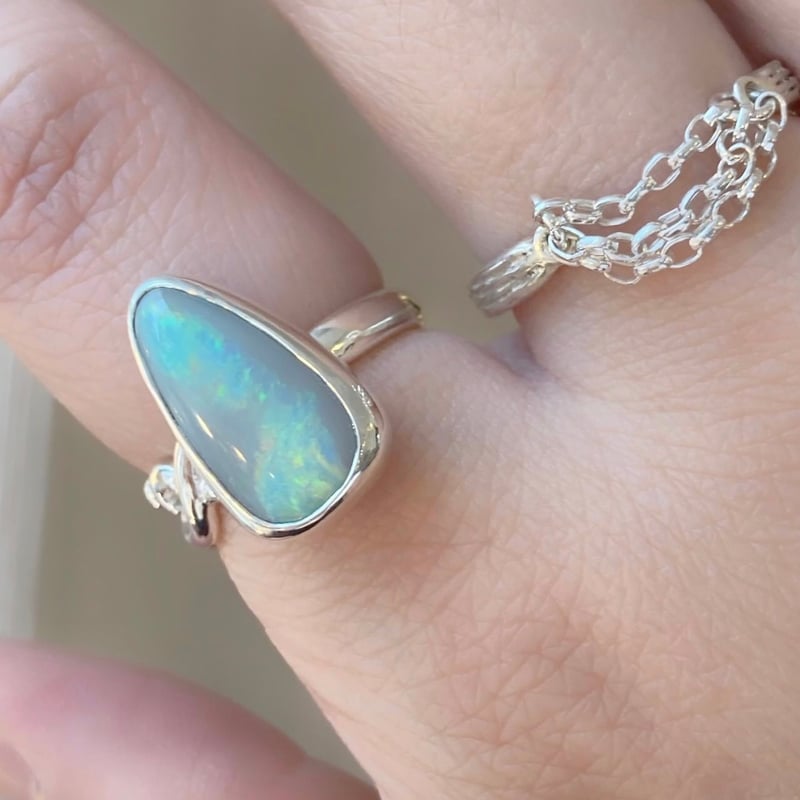 オーストラリア産オパールリング/ SV925 | su-py