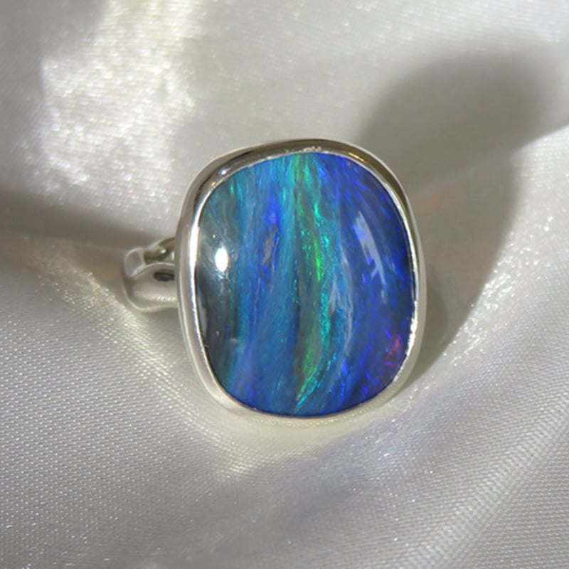 ブラックオパールリング(9.5ct)/ SV925 | su-py