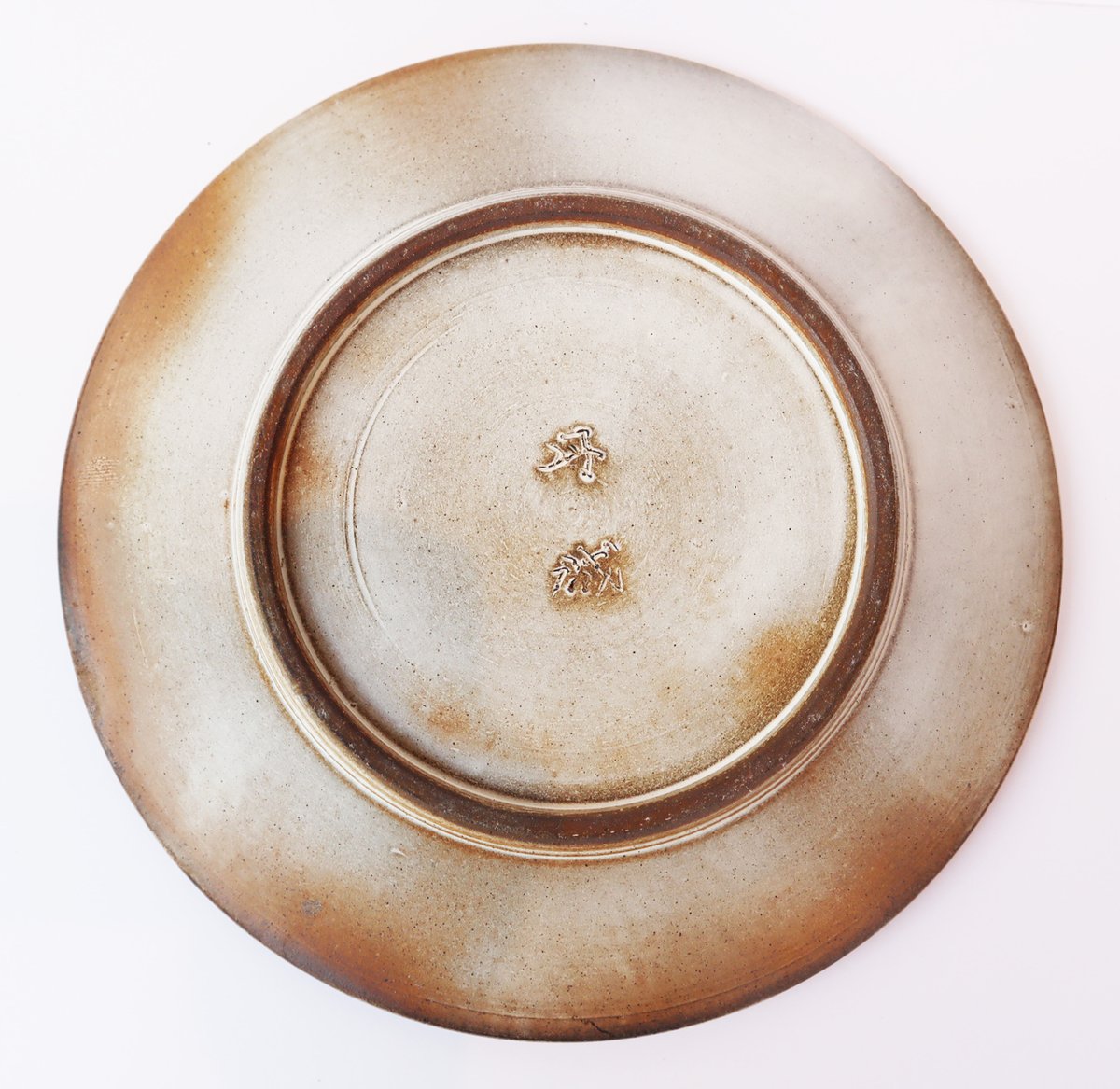 陶器「作家 大西誠一」 白丹波窯変 浅丸盛皿〈約26.5㎝〉 | FURACOCO