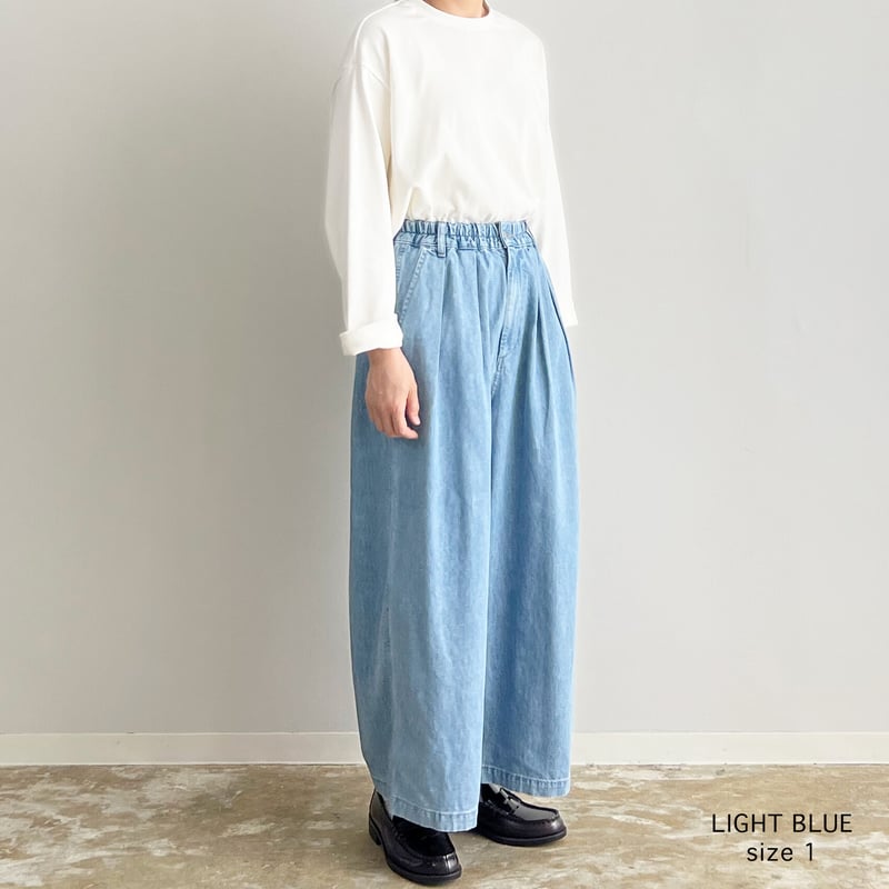 DENIM CIRCUS BAGGY PANTS デニムサーカスバギーパンツ / ライトブルー