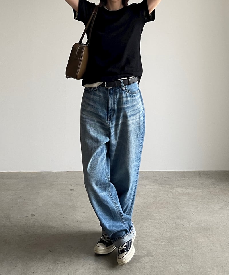 FASHIRU × SOMETHING］baggy fit Jeans(Japan made
