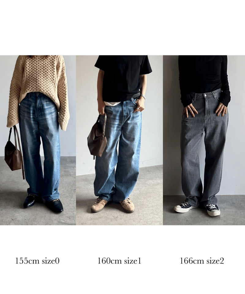 FASHIRU × SOMETHING］baggy fit Jeans(Japan made
