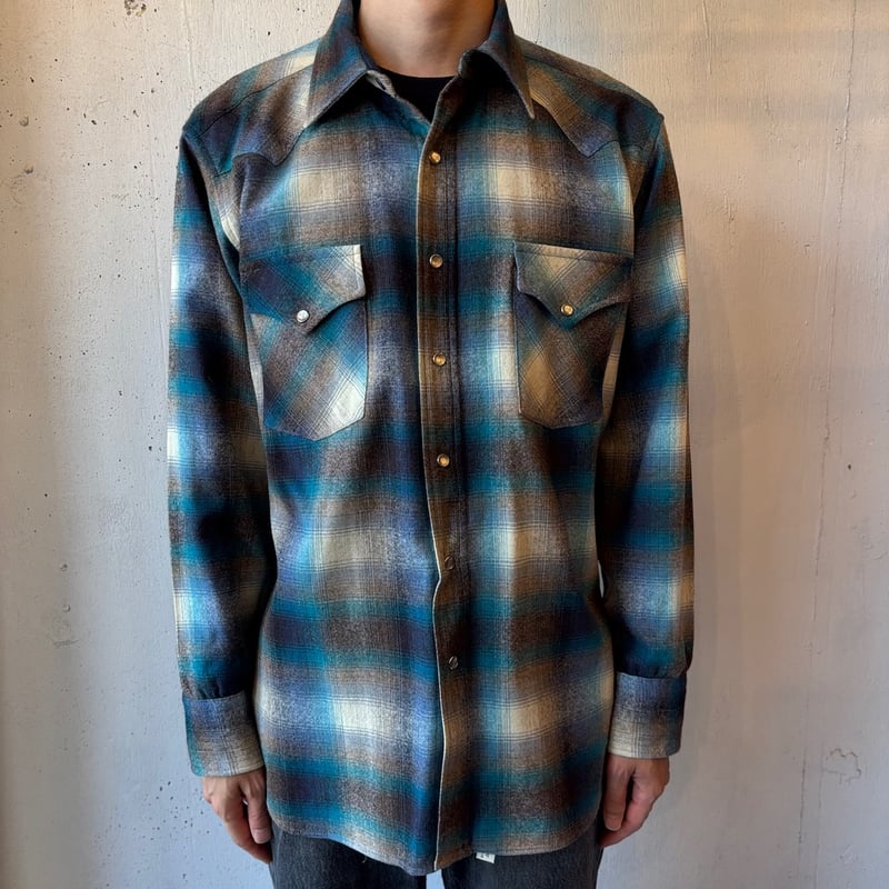 70s Pendleton Wool Western Shirt 