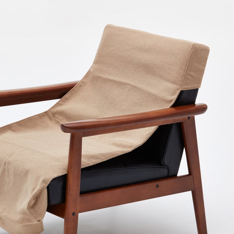 カリモク60 Kチェア1シーターカバー クリンプベージュ K36170AO