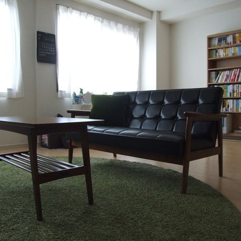 カリモク60 Kチェア2シーター スタンダードブラック W36143BW | CLIA