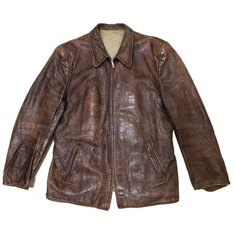 30's EURO VINTAGE LEATHER JACKET | OLD INN.