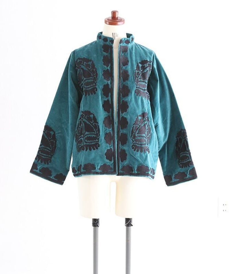 刺繍ベロアジャケット(5W36011E) | MWEZI by ZURIsol okinawa