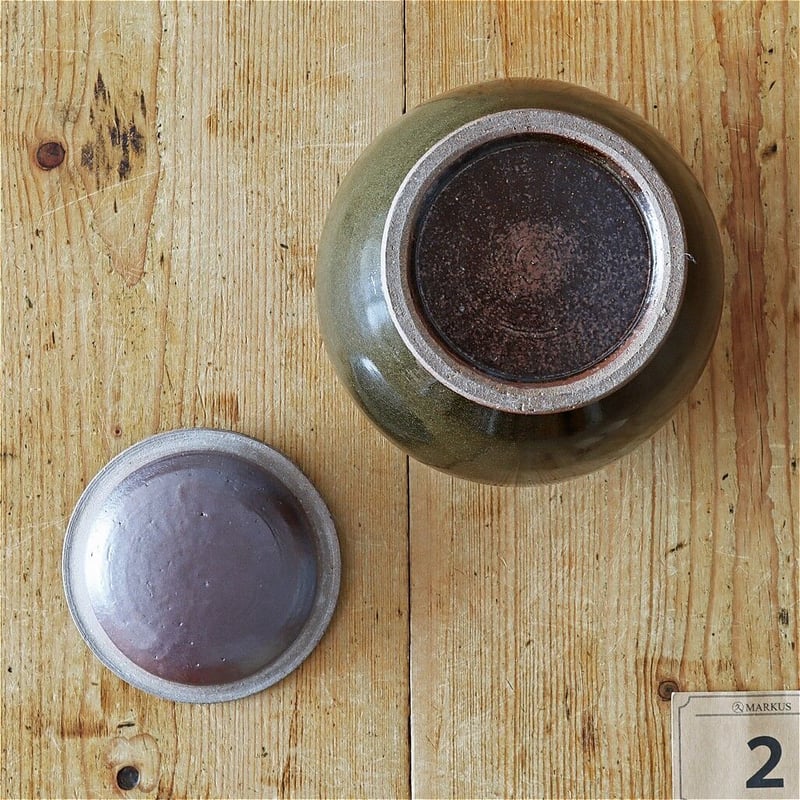 山上（ヤマジョウ）宮崎 匠 瓷（蓋付き壺）Slim② | MARKUS