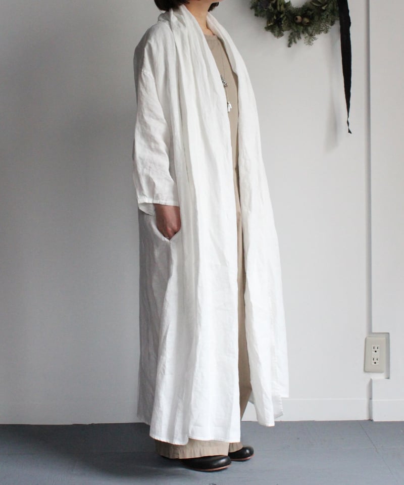 UT252CO031 セルロースリネン/キュプラコットンリネン オリガミガウン