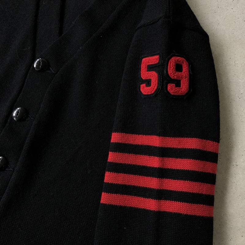 50's Dehen ビンテージレタードカーディガン | CUSTOM FEVER