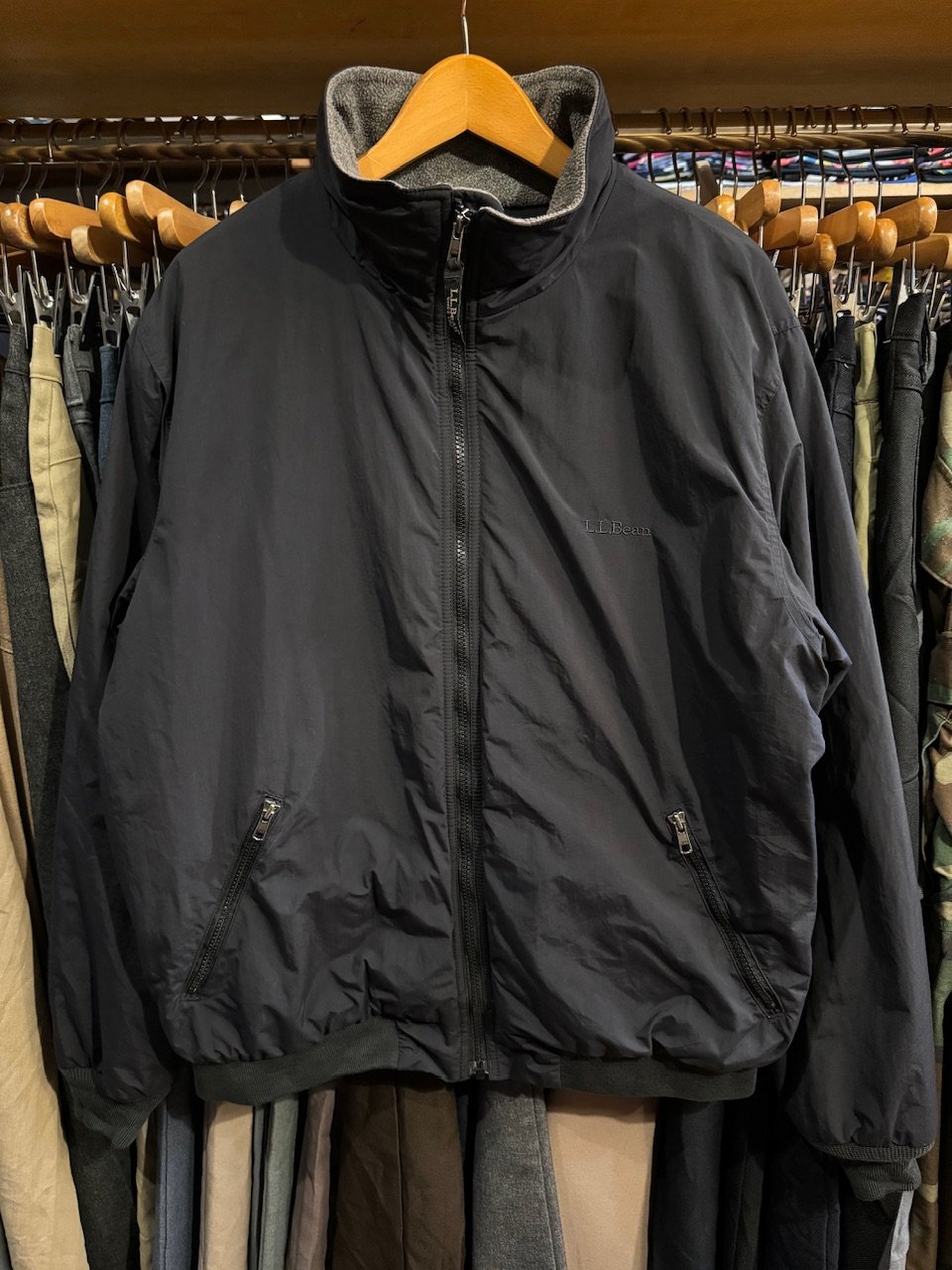 L.L.Bean 〝WARM-UP JACKET〟 ブラック | CUSTOM FEVER