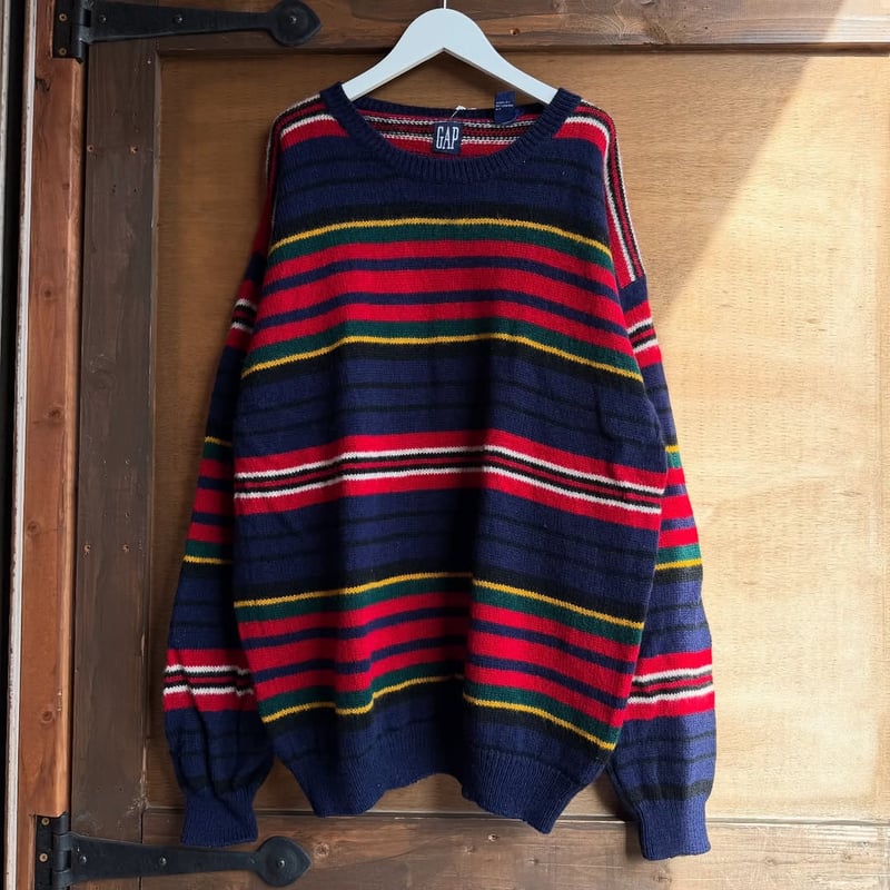 90s OLD GAP マルチボーダーニット | CUSTOM FEVER