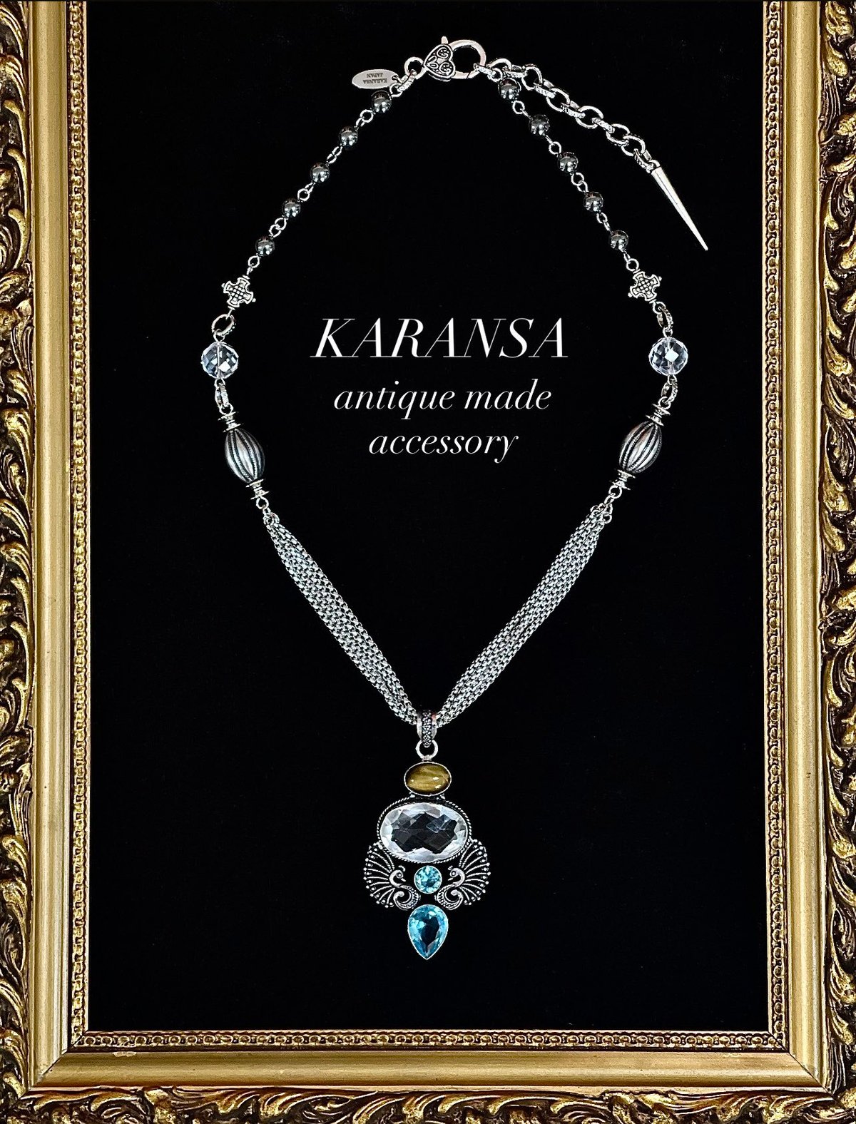 KARANSA/カランサ KN-546《ホーリーマプチャ・水晶＆ ブルートパーズ