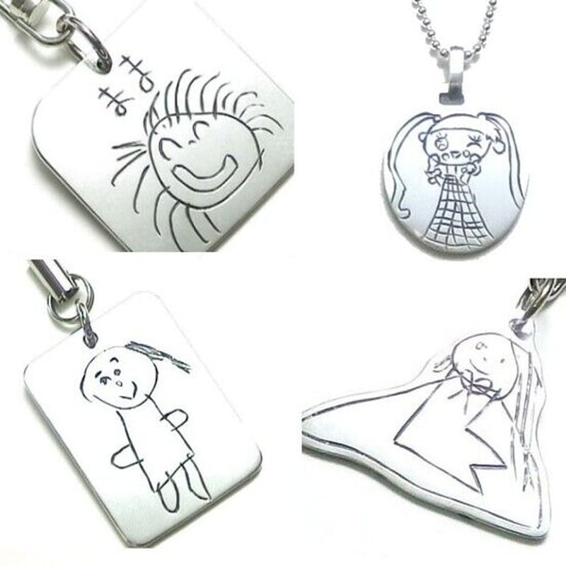 オーダメイド 子供の絵 シルバーアクセサリー お気軽にお問合せ