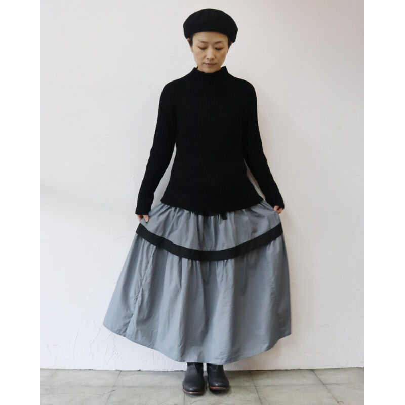 再入荷** homspun ホームスパン ラムリブハイネックプルオーバー