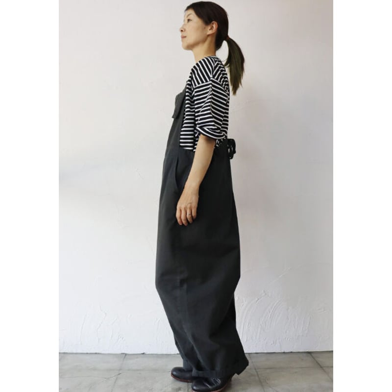 Brocante ブロカント 20sミニヘリンボンバンドルサロペット