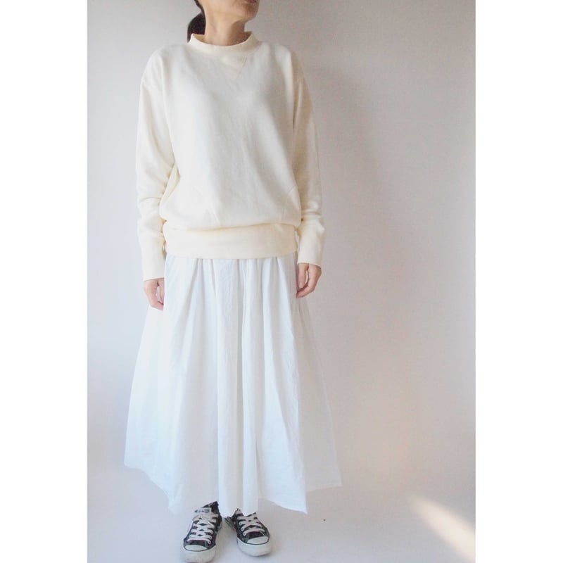 タイプライターギャザースカート＜19112A-SK＞ | white shirt, scale &