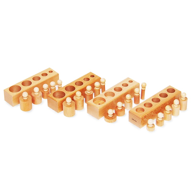 MONTE Kids】MK-021 シリンダー円柱さし 小 | モンテッソーリ教具や