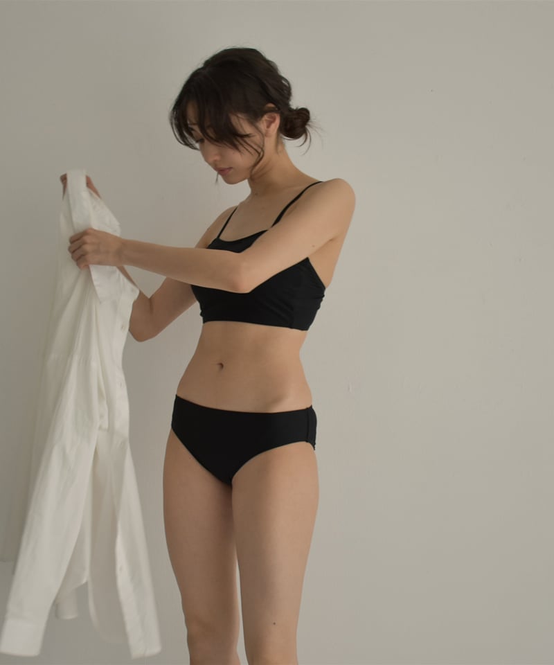 nh-swim-02461 ローライズ ビキニ スイムボトムス ホワイト ブラック