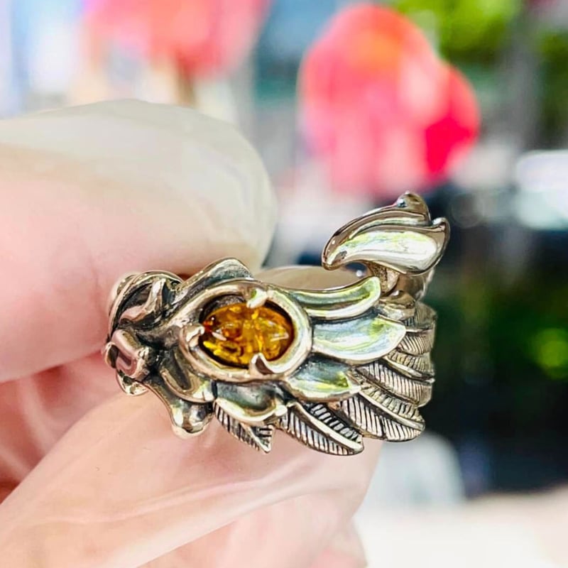 不死鳥モチーフの指輪】フェニックスナローリング［Artemis Classic