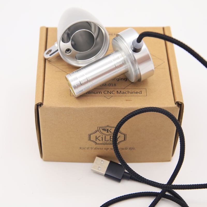 バレットライト [USB充電式砲弾ライト LM-018] | WADACYCLE online