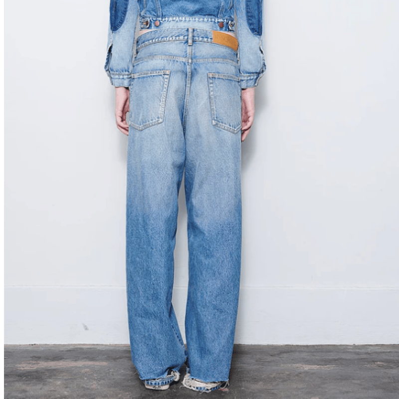 INSCRIRE Denim Baggy Pants アンスクリア