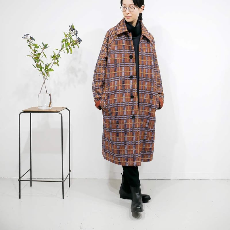 COOHEM| コーヘン | RETRO CHECK TWEED COAT ｜レトロチェック