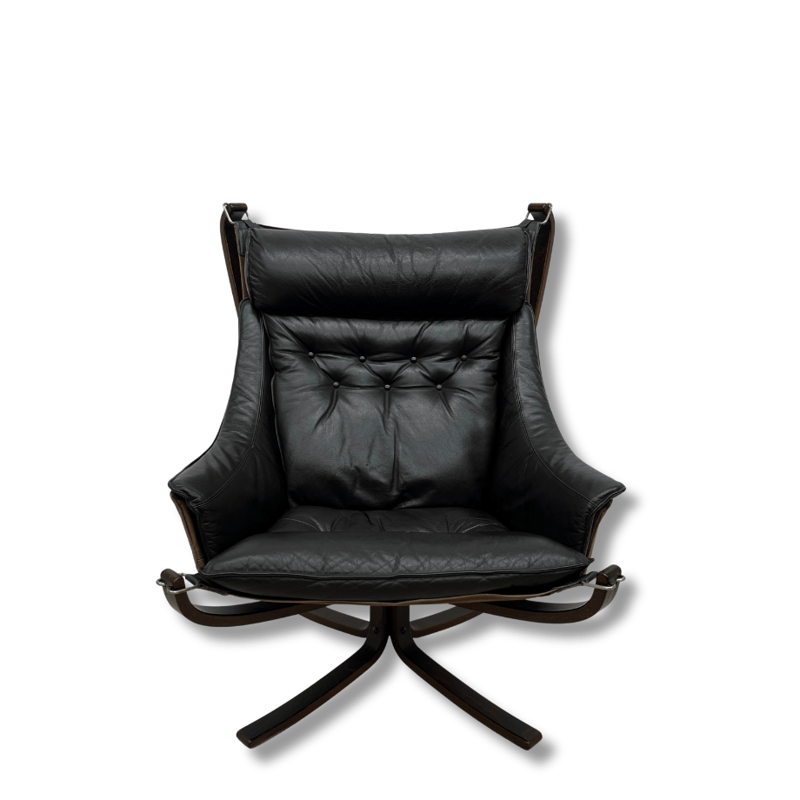 ファルコンチェア バットネ VATNE ラウンジチェアー アーム付き 本革