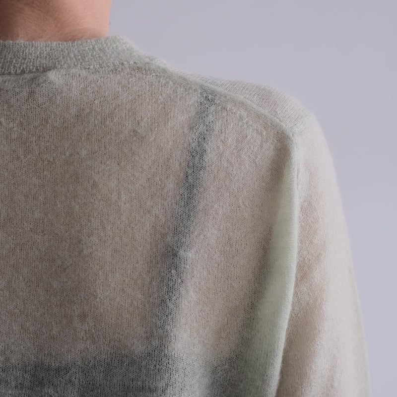AURALEE /KID MOHAIR SHEER KNIT TEE（Lady's/PALE