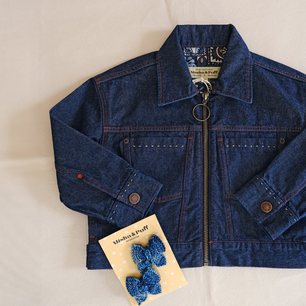 Misha & Puff / Zip Jacket - Indigo Denim | hi h