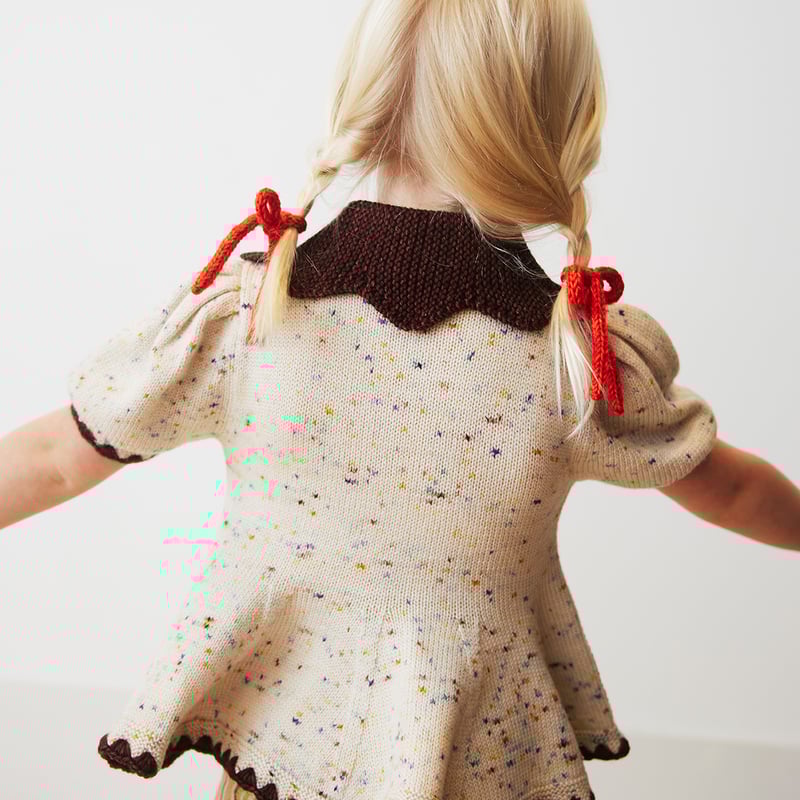 Misha & Puff / Crochet Trim Puff Top - Iris Con