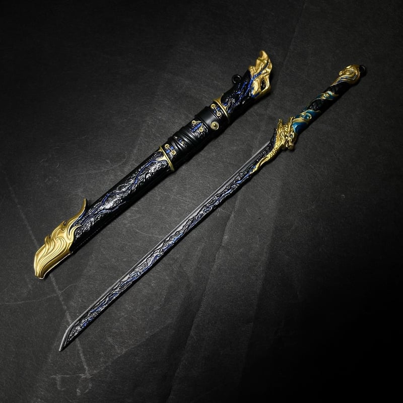 黒金』約22㎝ 長刀 金属製スケール模型 | ジャッキーの隠れ家（Jacky