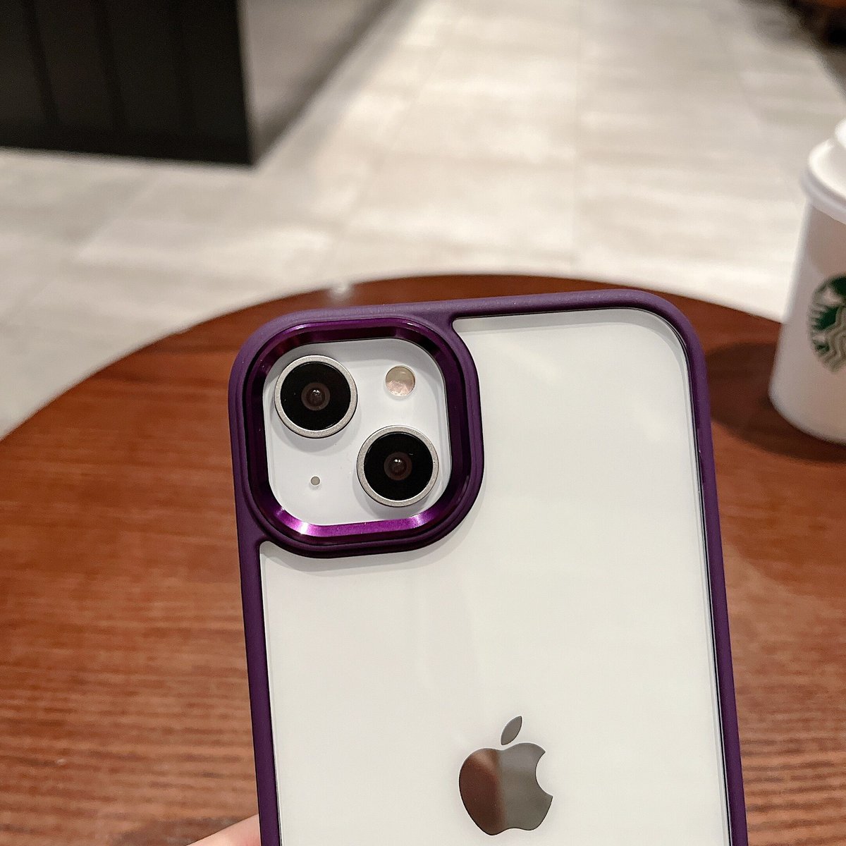 ディープパープル iphone14pro/14promaxケース 高品質高透明感