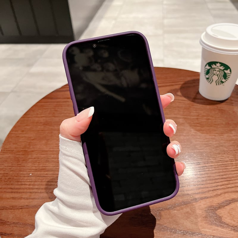 ディープパープル iphone14pro/14promaxケース 高品質高透明感