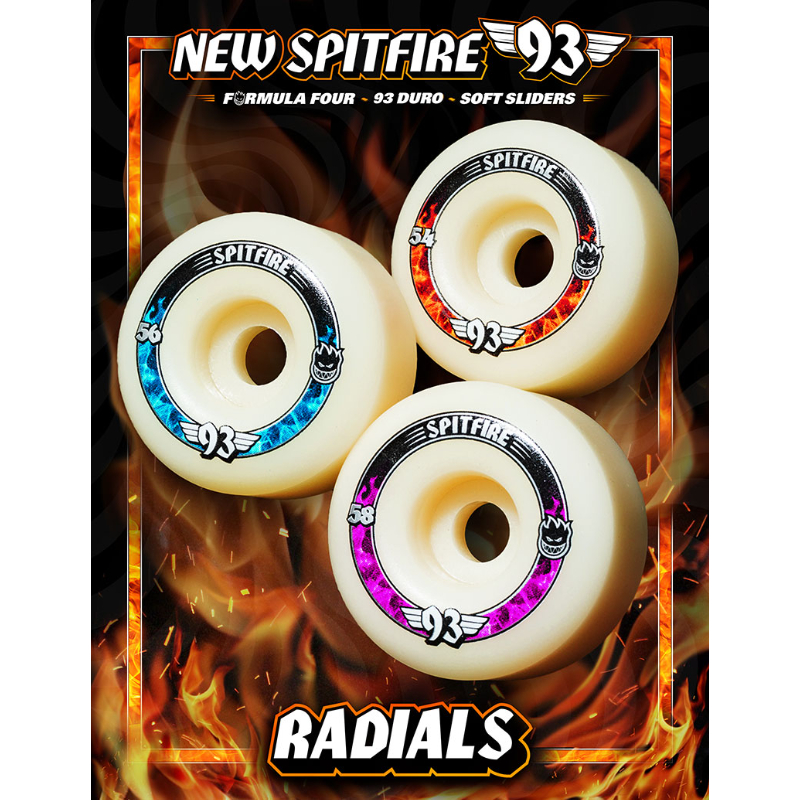 SPITFIRE FORMULA FOUR 93s SOFT SLIDERS WHEEL RA