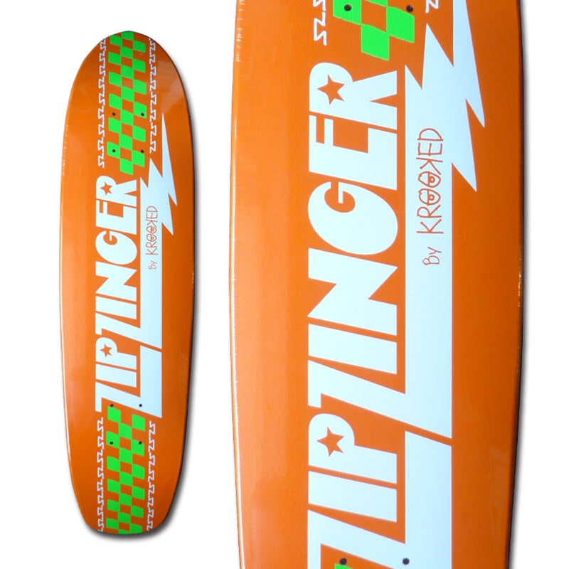 KROOKED ZIP ZINGER DECK ORANGE (7.75 x 30inch)