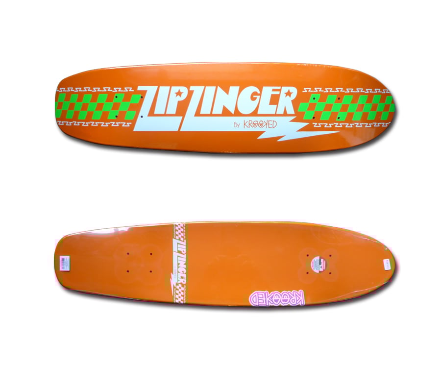 KROOKED ZIP ZINGER DECK ORANGE (7.75 x 30inch)
