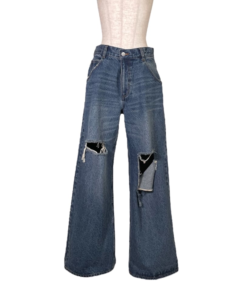 Blue］2wayデニム / 2way Denim | FICTION TOKYO OFFI