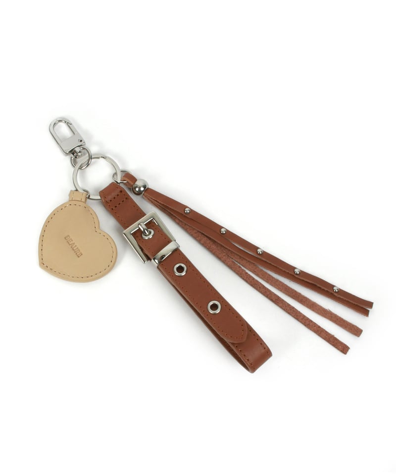 B-26108】BEAURE ハート レザー ストラップ チャーム | BEAURE OFF